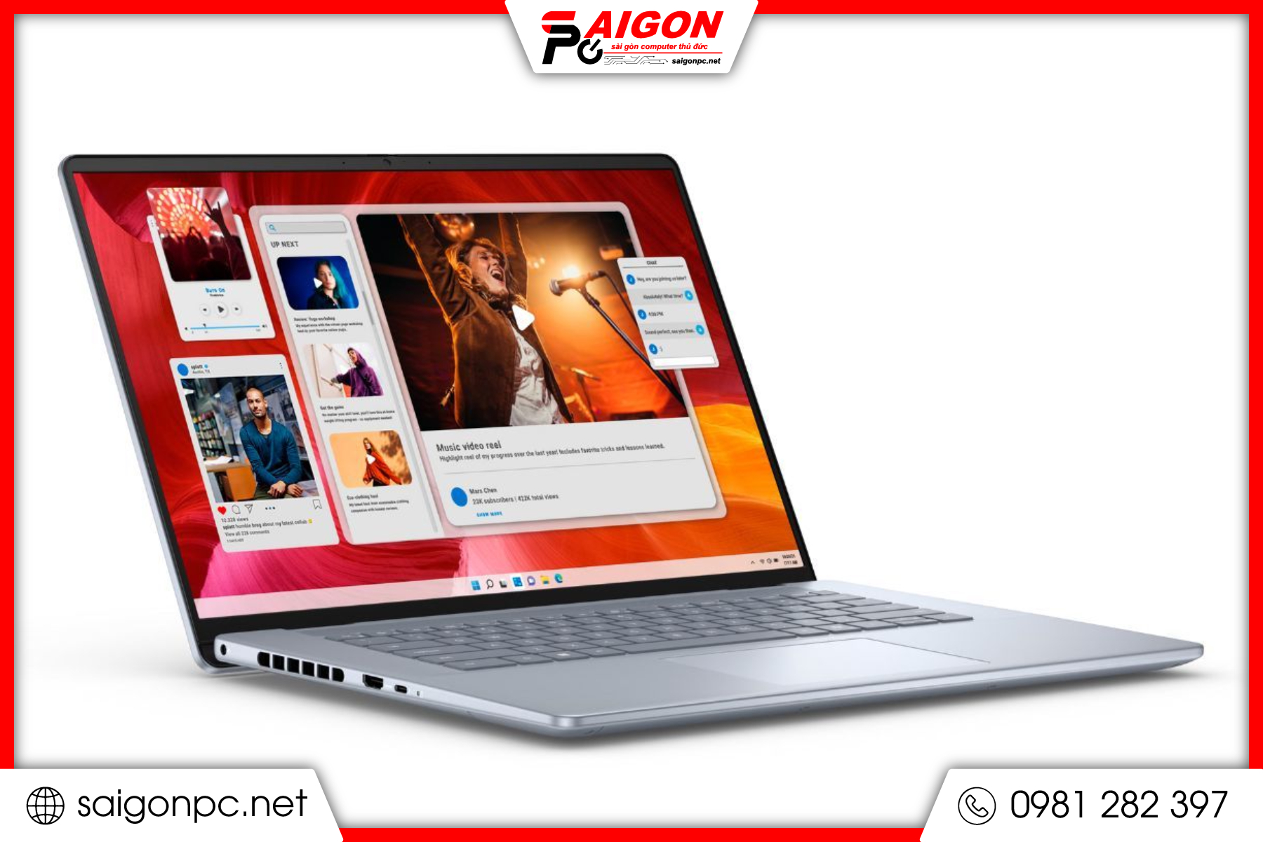 Laptop Cảm ứng Dell Inspiron 16 7640 - 15.6" FHD / Ultra 7 155H / 32G / SSD 1Tb M.2